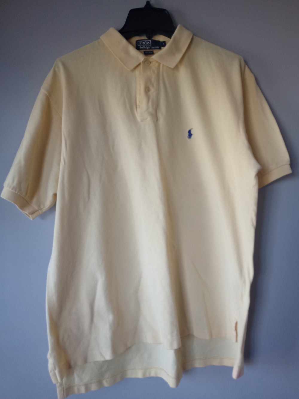 VTG 90s Polo Ralph Lauren Yellow Shirt Mens Lg Preppy Golf Streetwear Gorpcore